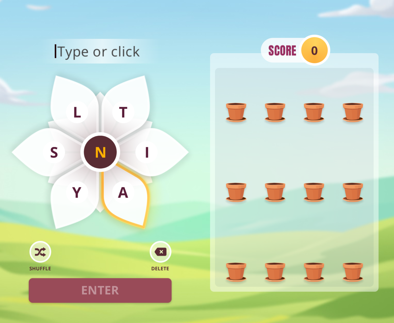 Blossom Word Game game cover